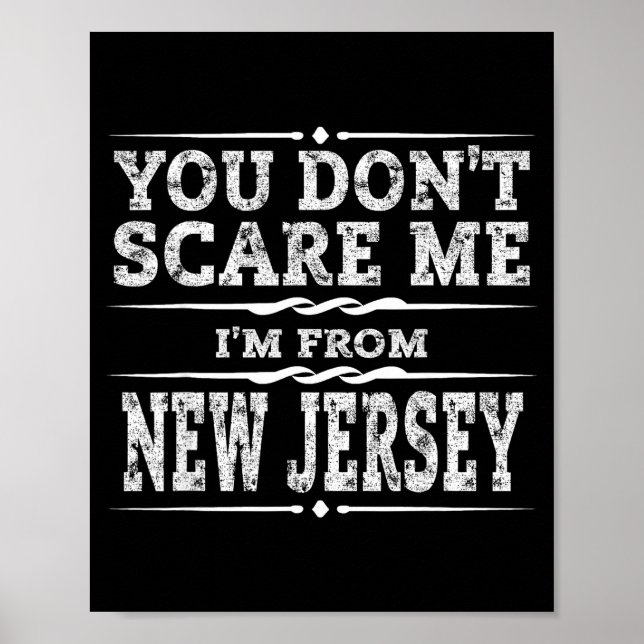 Affiche Funny New Jersey Home Garden State Gift  (Devant)