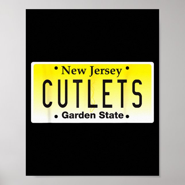 Affiche Funny New Jersey Italian American Devito Nj Cutlet (Devant)