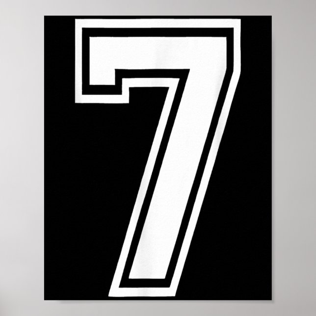 Affiche Funny Numéro 7 67 Mème Costume de groupe de jumela (Devant)