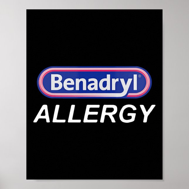 Affiche Funny Nurse Pharmacie Costume d'Halloween Benadryl (Devant)