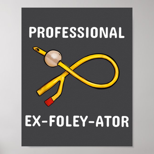 Affiche Funny Nurse Urology Crew T- Catheter Joke Student  (Devant)