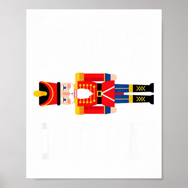 Affiche Funny Nutcracker Fritz Did It Clara Christmas Ball (Devant)