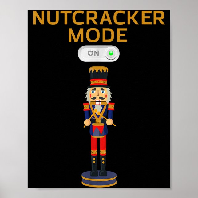 Affiche Funny Nutcracker Shirt Christmas Nutcracker Mode O (Devant)