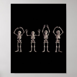 Affiche Funny O-h-i-o State Skeleton Lover Ohio Halloween