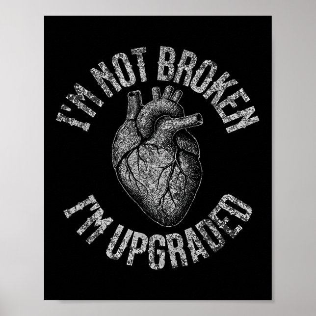 Affiche Funny Open Heart Byp Surgery Recovery Get Well Soo (Devant)