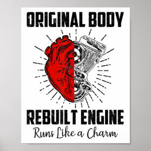 Affiche Funny Open Heart Chirurgie Récupération Survivant