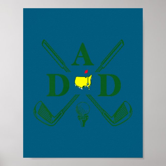 Affiche Funny Par Dad Golf Matching Golfing Quote Party Ck (Devant)