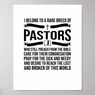 Affiche Funny Pastor Appreciation Venin Christian Preacher