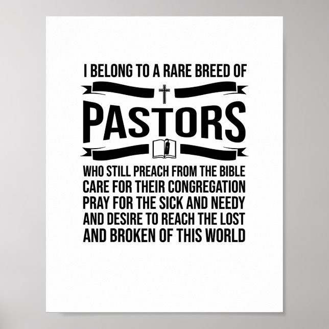 Affiche Funny Pastor Appreciation Venin Christian Preacher (Devant)