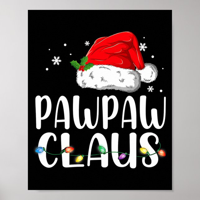 Affiche Funny Pawpaw Claus Christmas Pajamas Santa  (Devant)