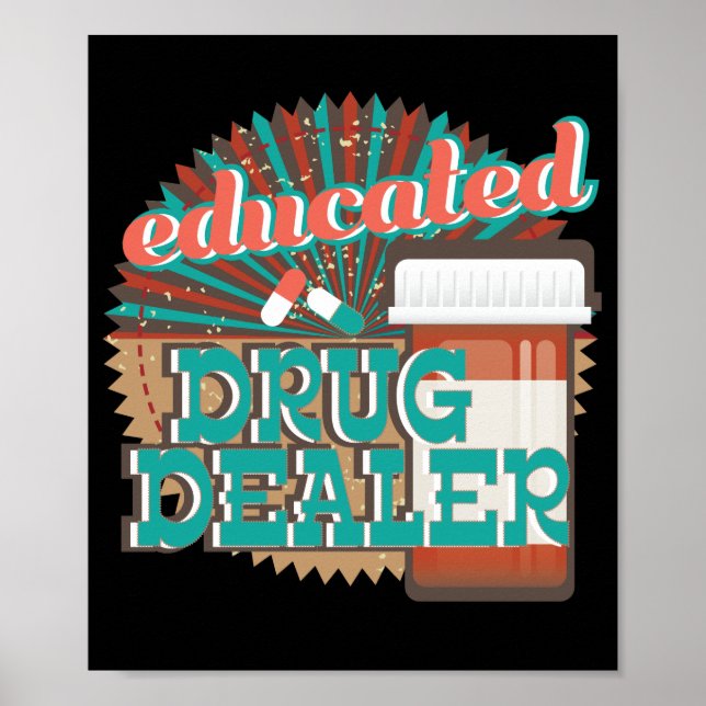 Affiche Funny Pharmacy Tech Cadeau (Devant)