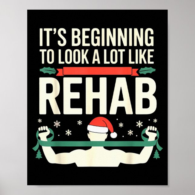 Affiche Funny Physical Therast Therapy Christmas Xmas Holi (Devant)