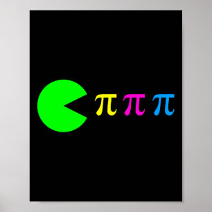 Affiche Funny Pi Day Math Science Ate Pi Symbole Couleur