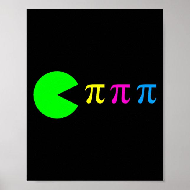 Affiche Funny Pi Day Math Science Ate Pi Symbole Couleur (Devant)