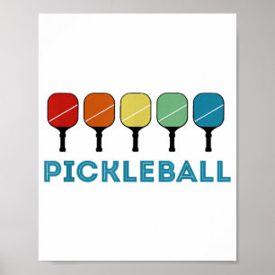 Affiche Funny Pickleball Retro Vintage