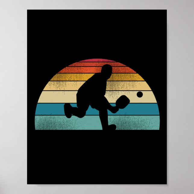 Affiche Funny Pickleball Retro Vintage (Devant)