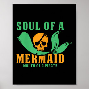 Affiche Funny Pirate Outfit Freebooster Buccaneer Caraïbes