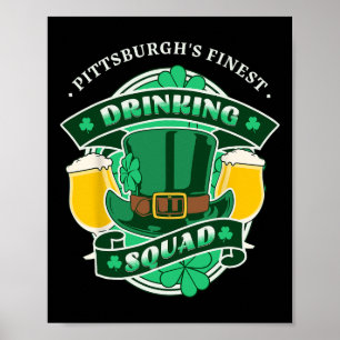 Affiche Funny Pittsburgh Drad Squad Correspondant St Patri