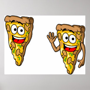 Affiche Funny Pizza Slices