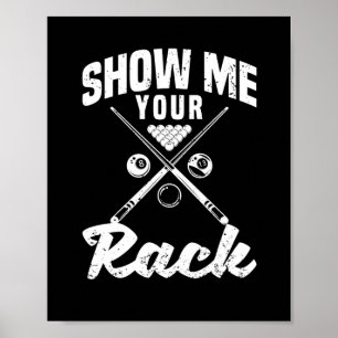 Affiche Funny pool billard joueur de snooker sport