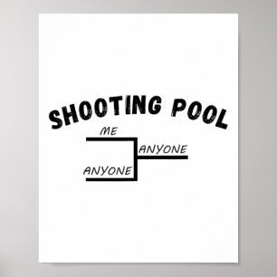 Affiche Funny Pool League Tournoi Me N'Importe Qui Billard
