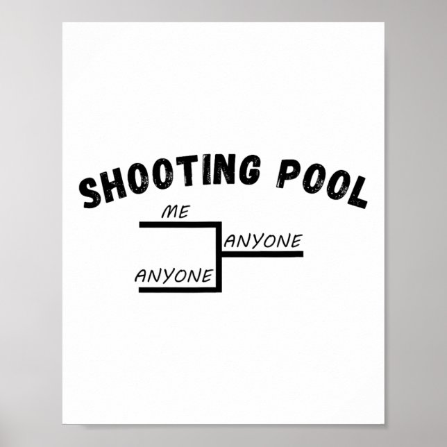 Affiche Funny Pool League Tournoi Me N'Importe Qui Billard (Devant)