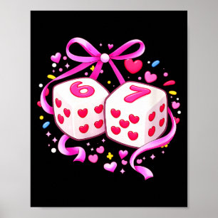 Affiche Funny Preppy 67 Saint Valentin Six Sept Dés 6 pour