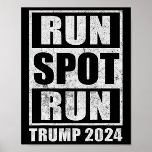 Affiche Funny Pro Trump 2024 Run Spot Run Trump Kamala Deb
