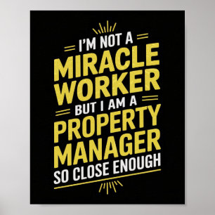 Affiche Funny Property Manager Wall Art - Je ne suis pas u
