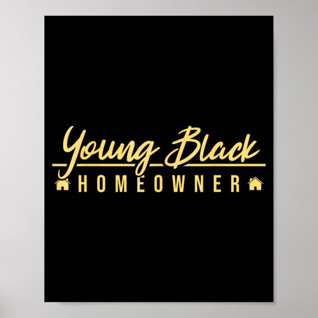 Affiche Funny Proud New House Young Black Homeowner Housew (Devant)
