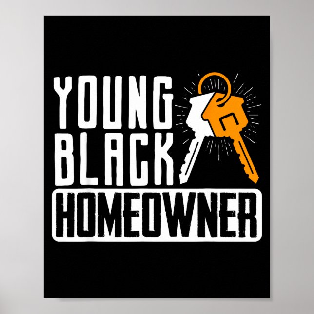 Affiche Funny Proud New House Young Black Homeowner Housew (Devant)