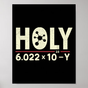 Affiche Funny Pun Saint Moly Avogadros Jour Chimie Science