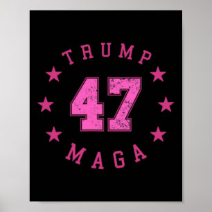 Affiche Funny Qr 45 47 Trump Inauguration 2025 Code de dan