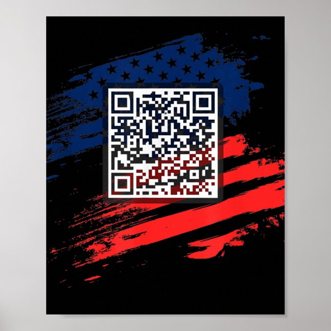 Affiche Funny Qr President Trump Dance Code (Devant)