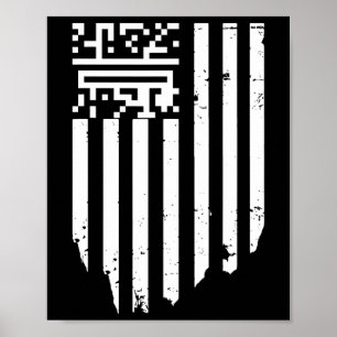 Affiche Funny Qr President Trump Dance Code
