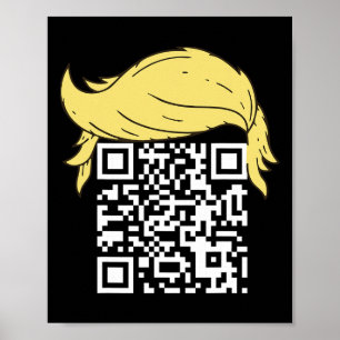 Affiche Funny Qr Président Trump Dance Code 2