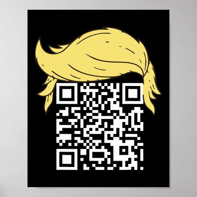 Affiche Funny Qr Président Trump Dance Code 2 (Devant)