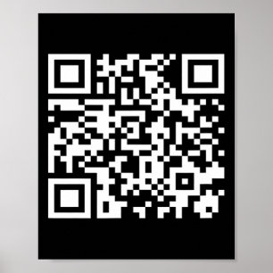 Affiche Funny Qr Président Trump Dance Code 2025