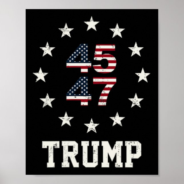 Affiche Funny Qr President Trump Dance Code 4547 (devant A (Devant)