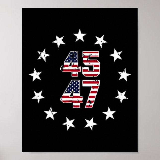 Affiche Funny Qr President Trump Dance Code (sur Byck) 7 (Devant)