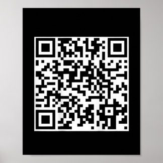 Affiche Funny Qr President Trump Dance Code (sur le dos)