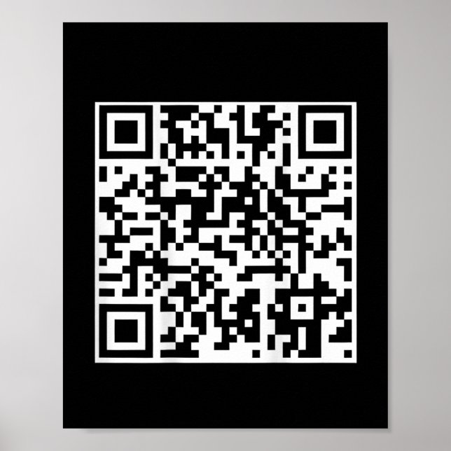 Affiche Funny Qr President Trump Dance Code (sur le dos) (Devant)