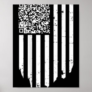 Affiche Funny Qr Scan Code Président Trump 4547 Trump Danc