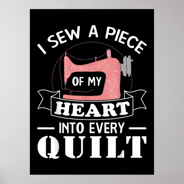Affiche Funny Quilting Quilters Gifts (Devant)