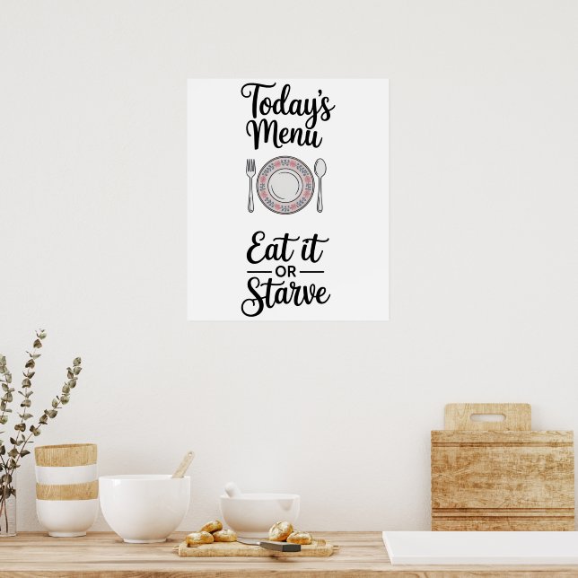 Affiche Funny Quote Kitchen (Cuisine)