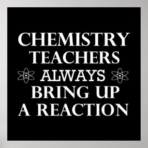 Affiche funny quotes about chemistry teacher