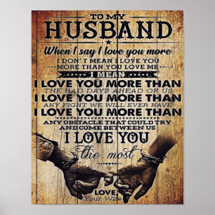 Affiche Funny Quotes to Husband Venin For Your Man