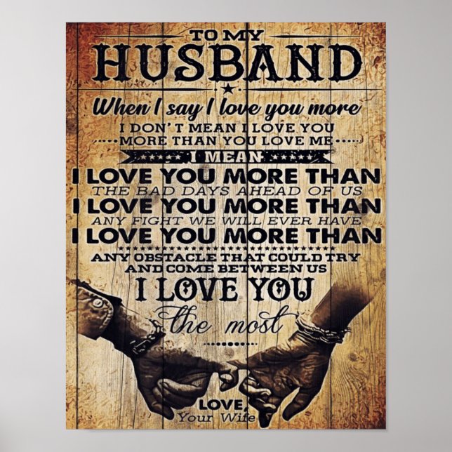 Affiche Funny Quotes to Husband | Venin For Your Man (Devant)