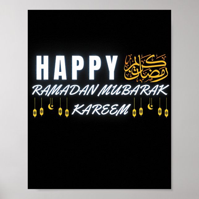 Affiche Funny Ramadan Moubarak Kareem pour les musulmans I (Devant)