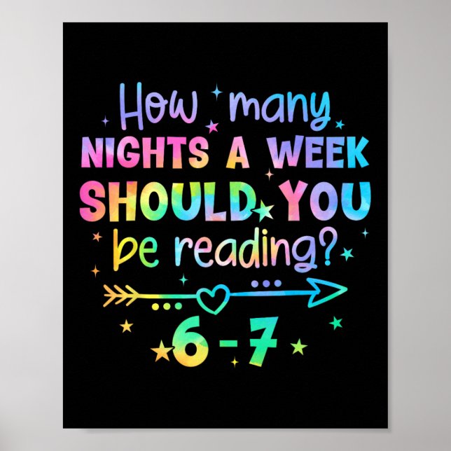 Affiche Funny Reading 67 Teacher Six Seven Reading 6 7 Boo (Devant)